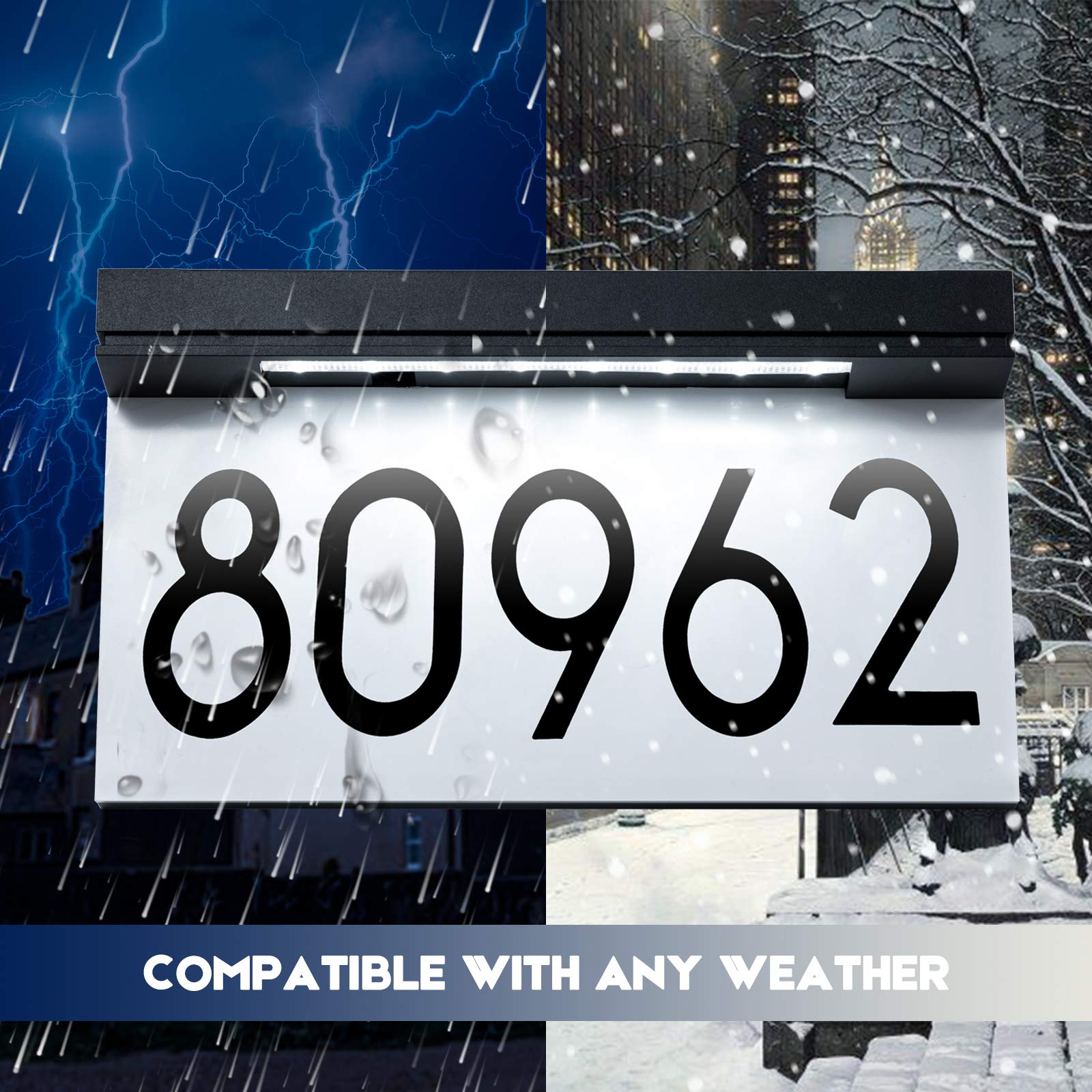 Percompile house-number digits 0-9 provide flexible address display