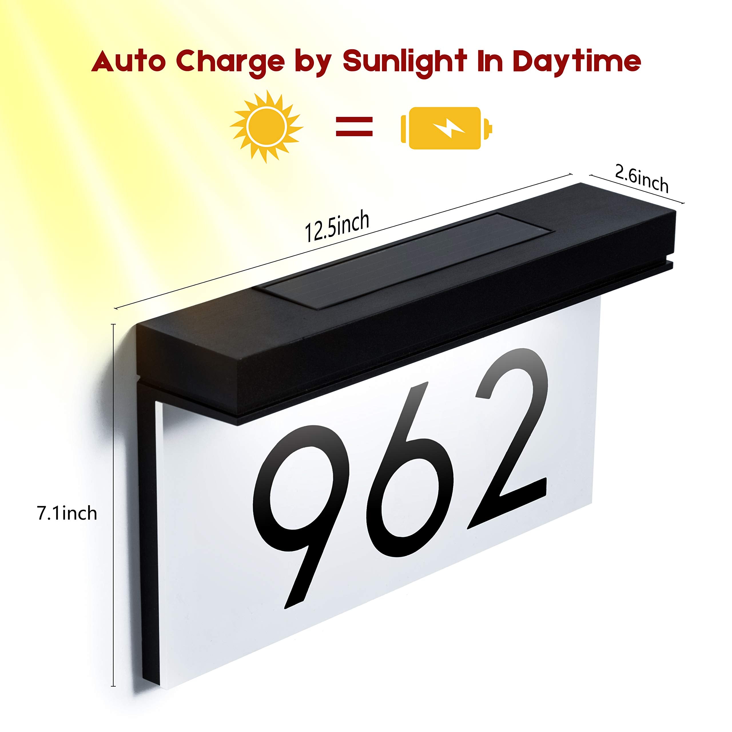 Percompile LED address sign for outdoors improves curb appeal and safety