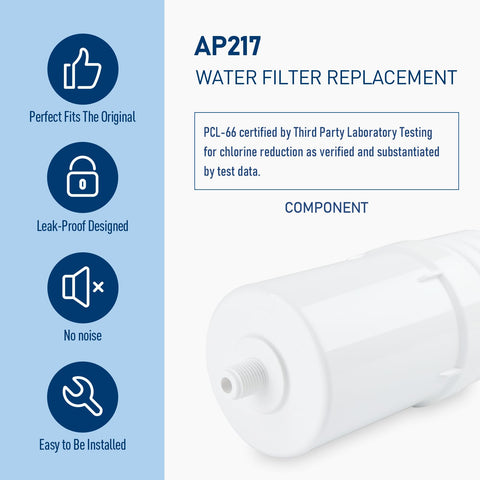 PERCOLA AP217 activated carbon post-filter reduces odors for crisper water