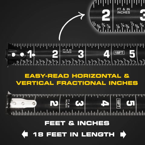 Perfect Measuring Tape nylon-coated steel blade delivers durable, accurate readings.