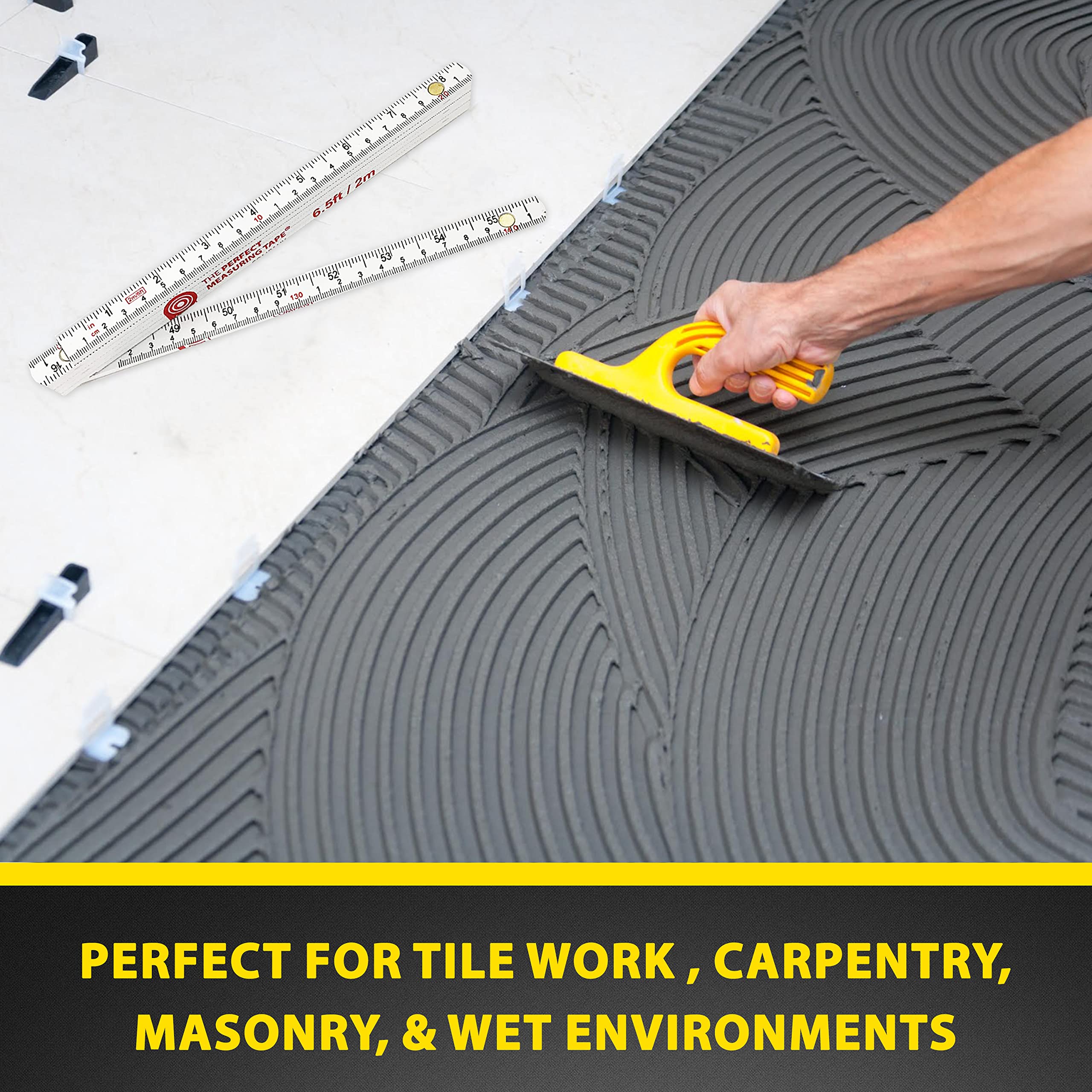 Perfect Measuring Tape FR-72 compact design fits tool belt pockets.