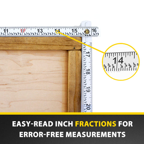 Perfect Measuring Tape FR-72 easy-read fractions speed layout.