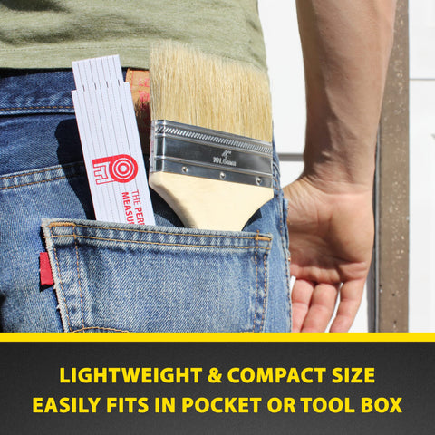 Perfect Measuring Tape FR-72 fiberglass-reinforced composite withstands tough jobs.