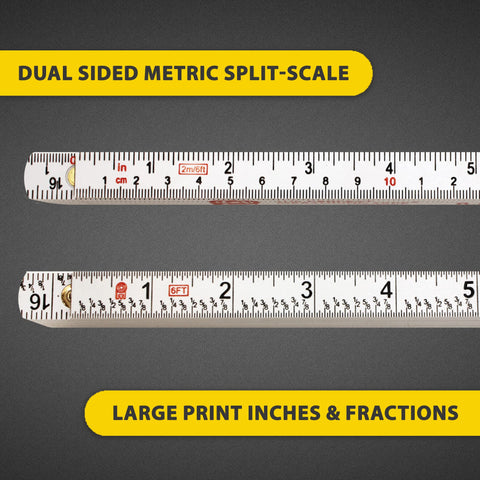 Perfect Measuring Tape FR-72 folding rule closed for portable storage.