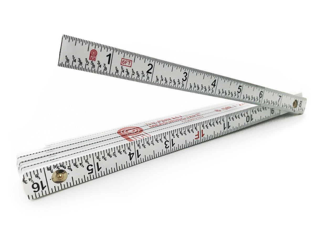 Perfect Measuring Tape FR-72 folding rule opened for precise measurements on site.
