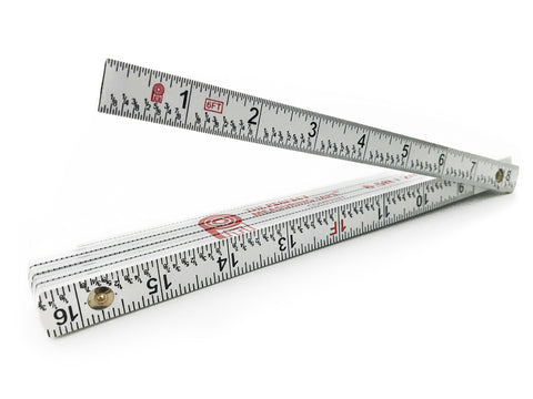 Perfect Measuring Tape FR-72 folding rule opened for precise measurements on site.