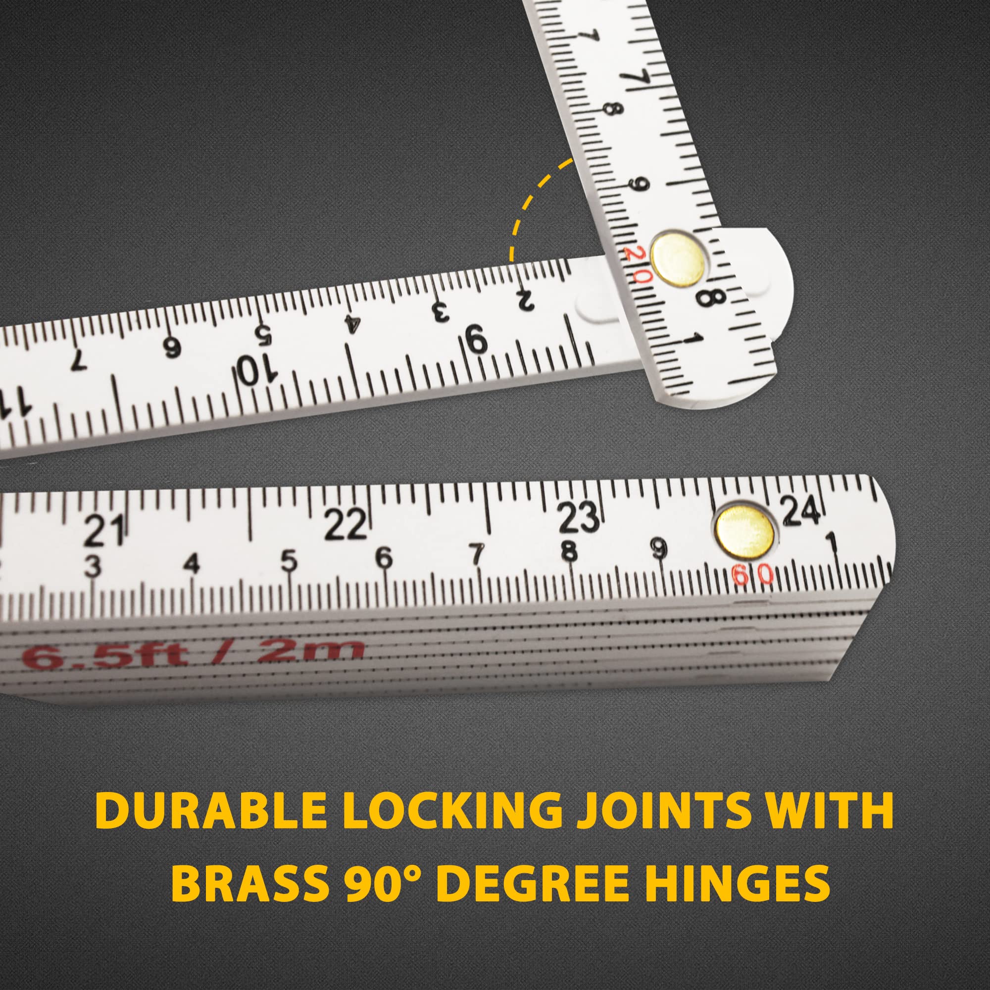 Perfect Measuring Tape FR-72 dual inches and metric scales boost versatility.