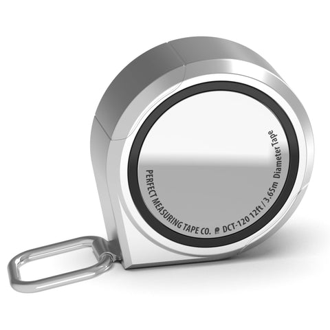 Perfect Pi DCT120 front view shows compact diameter and circumference scales.