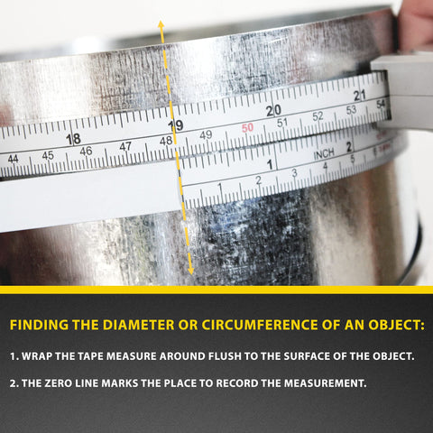 Perfect Pi DCT120 retractable tape with magnet for quick measurements on metal.