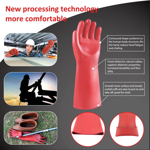 PerfectMart gloves rated up to 12kVAC and 22kVDC for electrical tasks