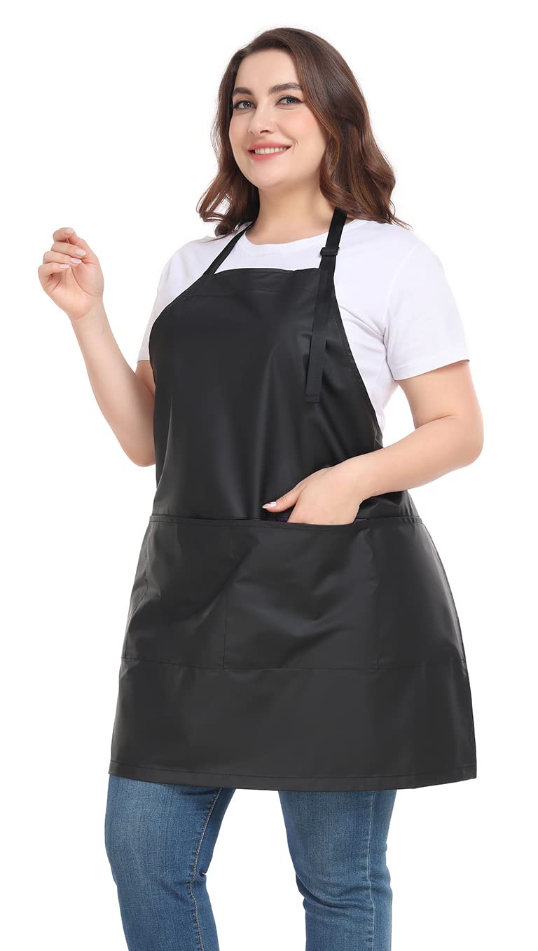 PERFEHAIR apron front view with four deep pockets ideal for quick tool access in busy salons