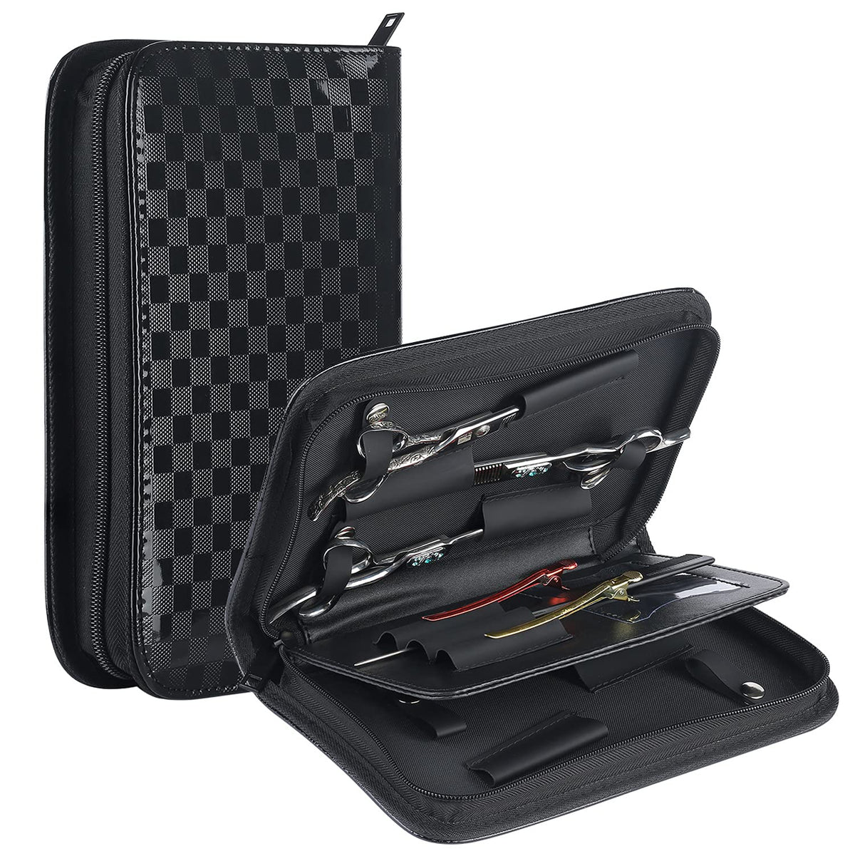 PERFEHAIR large scissors pouch in black keeps tools organized for busy days