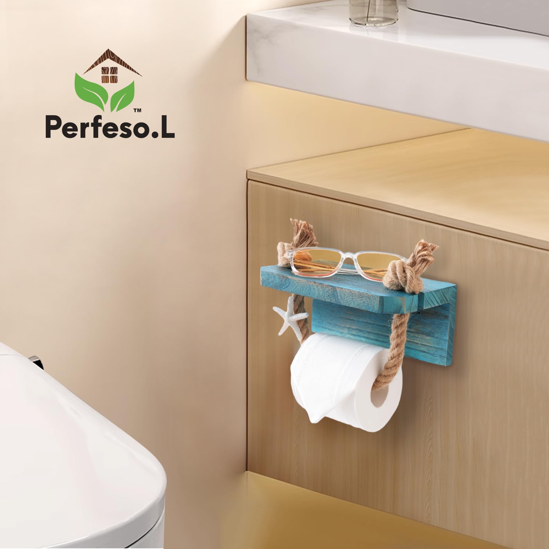 Perfeso.L coastal bathroom setup idea for organized space.