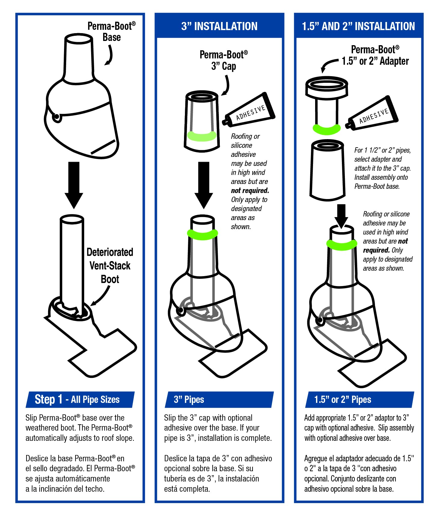 Perma-Boot lifetime guarantee stamp emphasizes long-term reliability for shingle roofs.