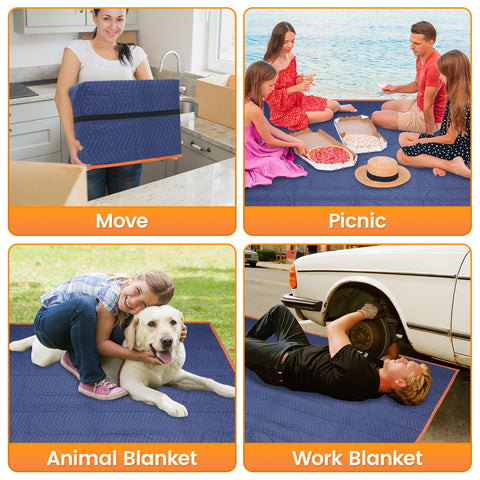Permade multi-purpose blanket protects floors, car interiors, and storage spaces.