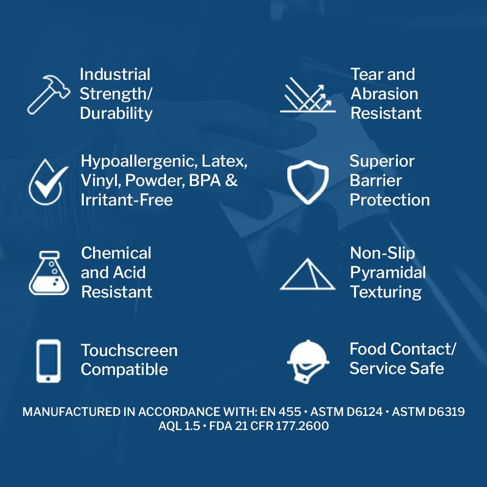 PERMASAFE gloves feature comfortable fit and easy donning for extended wear.