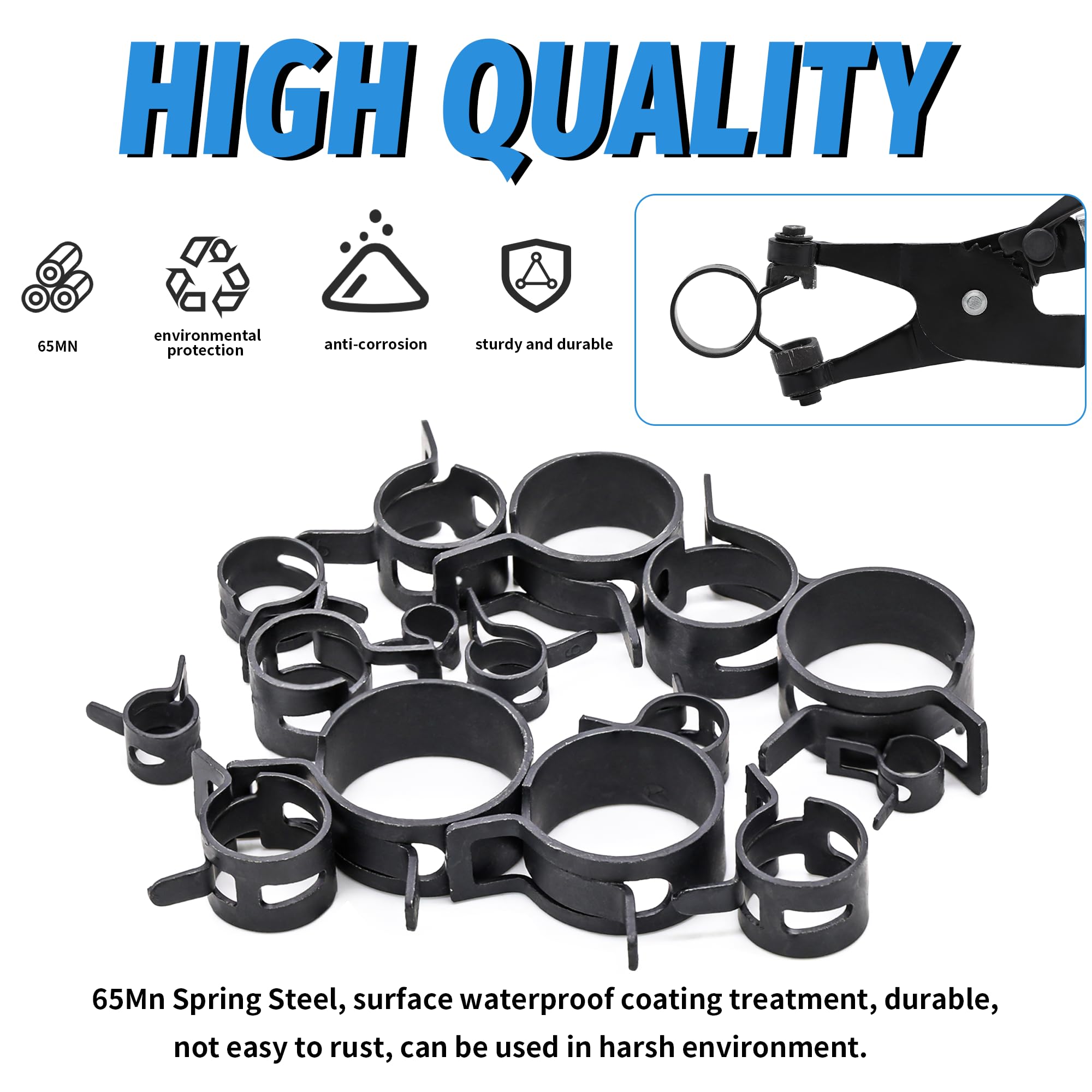PEROMI carbon steel clamps offer durable corrosion resistance