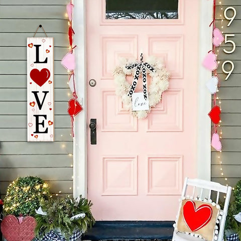 PEROUU front-door decor sign easy to hang or lean.