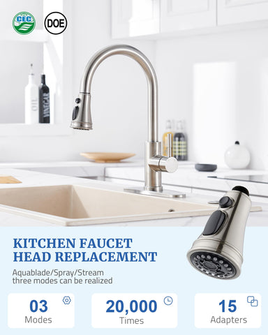 PerPaiMe 15 adapters included for broad faucet compatibility.