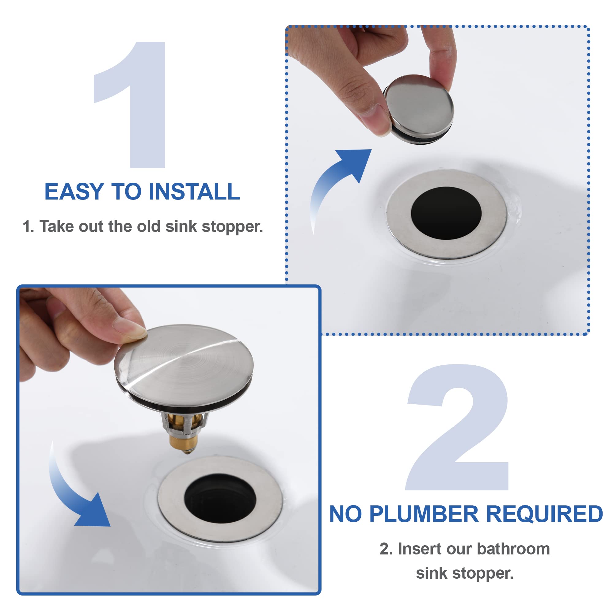 Drain plug mode storing water and draining with ease.