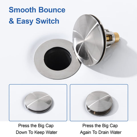 Refreshes an old sink by replacing worn-out stopper.