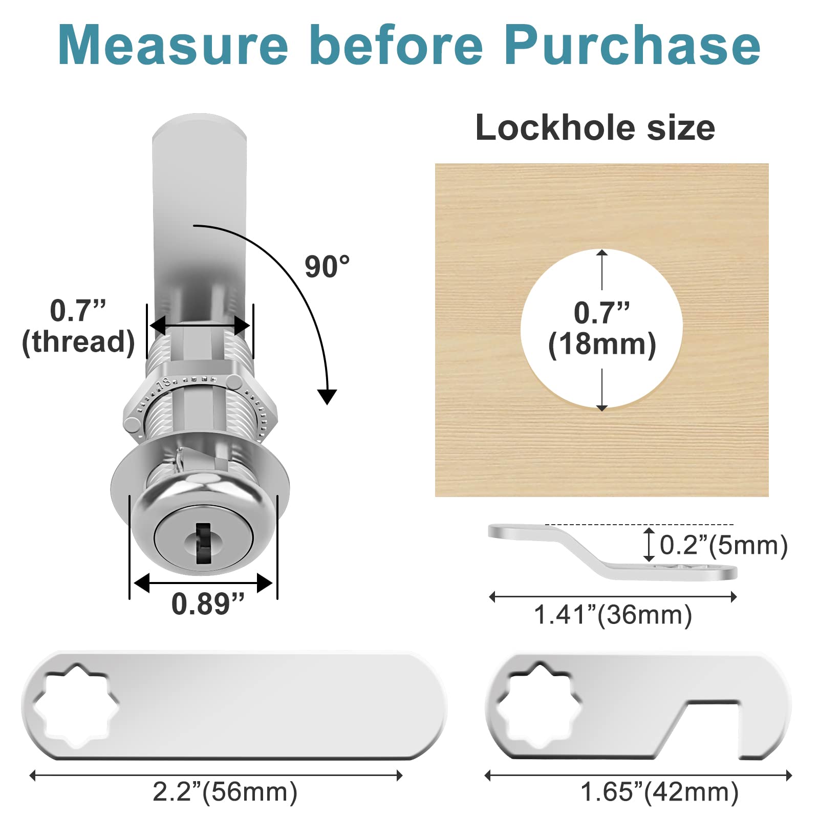 Pertinel cam lock close-up showing chrome finish and durability