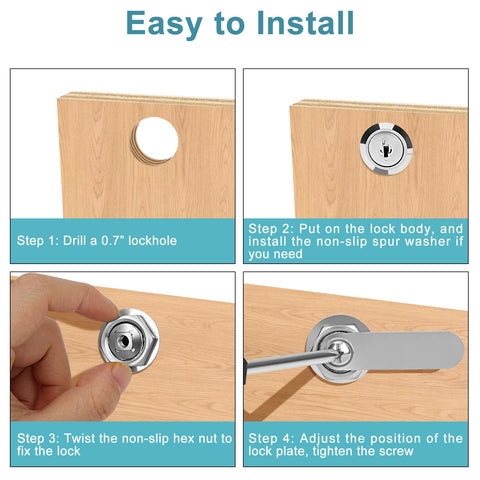 Pertinel keyed-alike six locks with two keys each for convenience