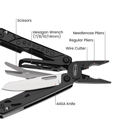 PERWIN multitool scissors for intricate trimming outdoors