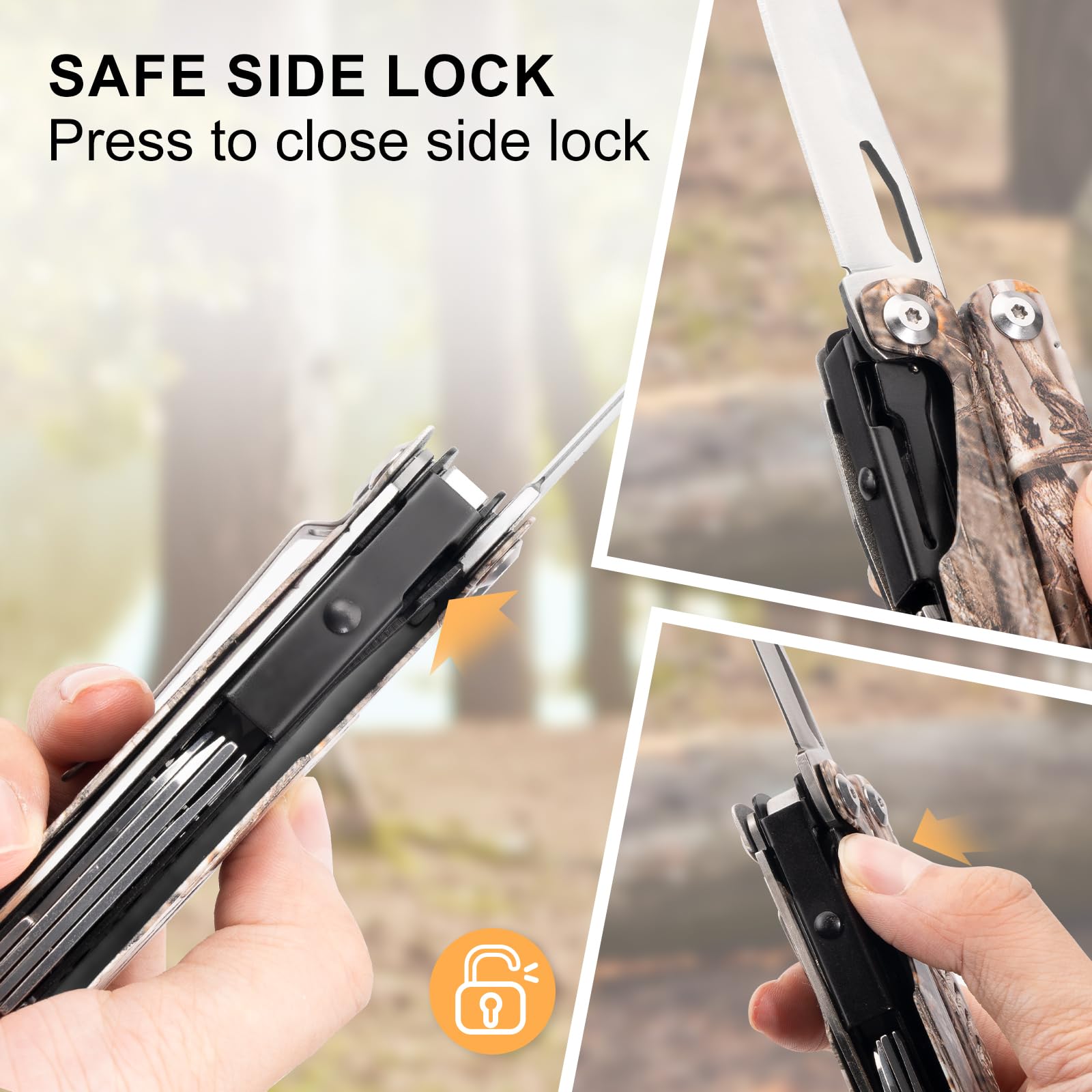 PERWIN bottle opener with tools extended, showcasing versatile camping-ready design.