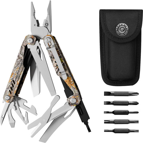 PERWIN Multitool 26-in-1 front view showing quick-access tools for on-the-go use.