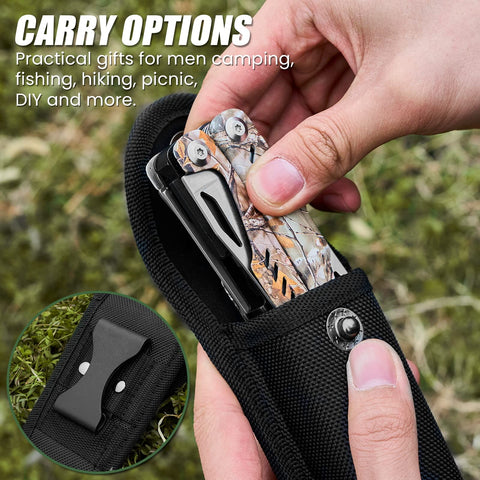 PERWIN nylon sheath case supports belt-pack transport.
