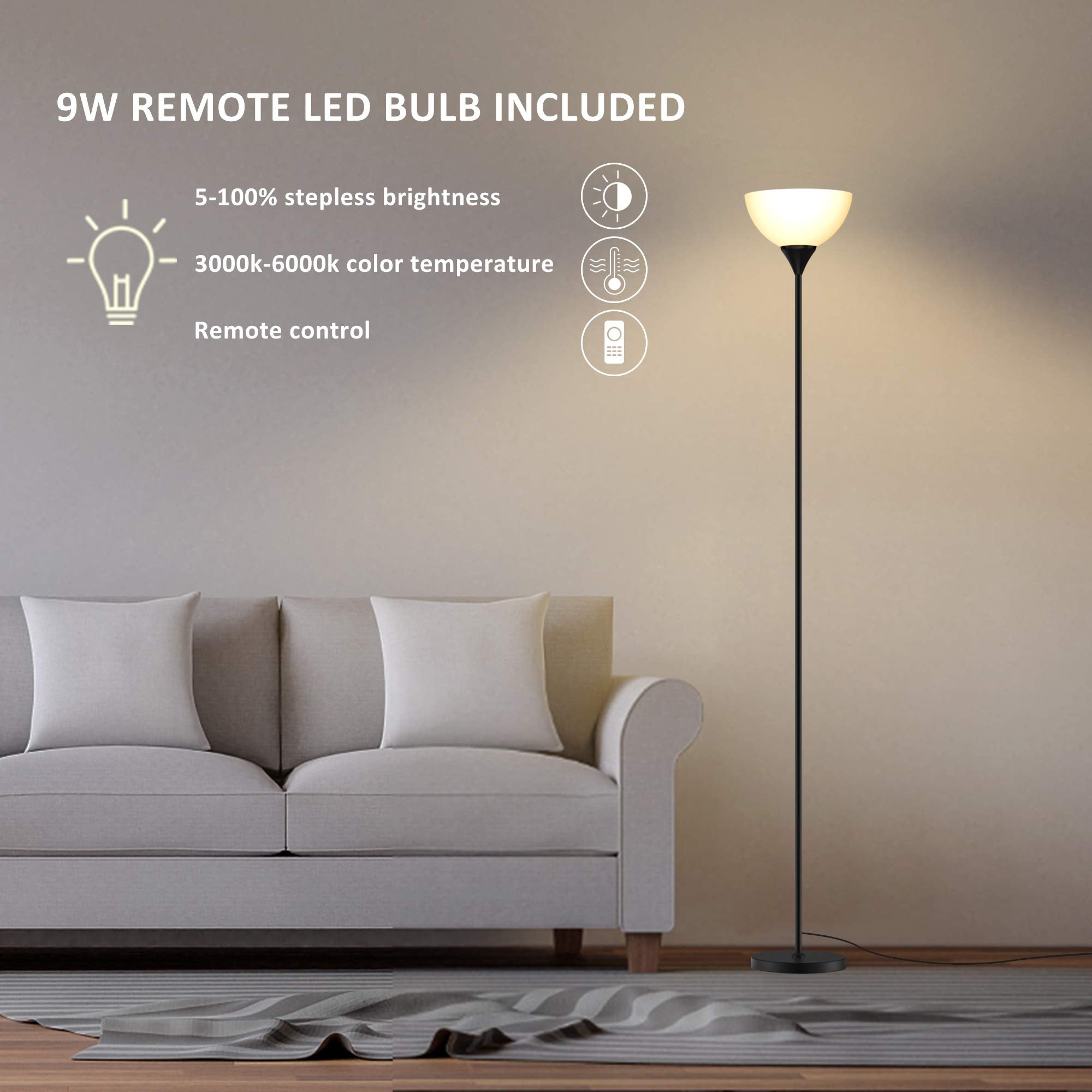 PESRAE 9W dimmable bulb provides energy-efficient brightness at your pace.