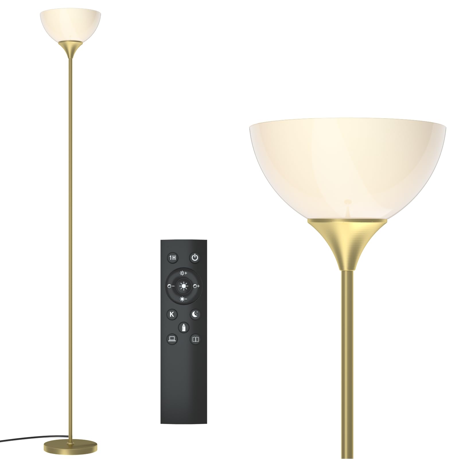 PESRAE floor lamp base shows sturdy construction for stable, long-lasting illumination