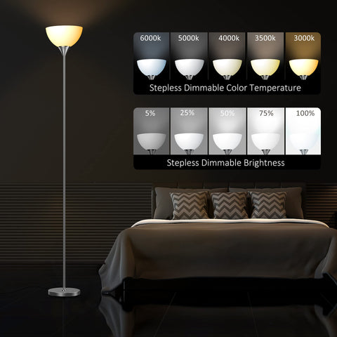 PESRAE dimmable floor lamp at 1000 lumens for adjustable ambience