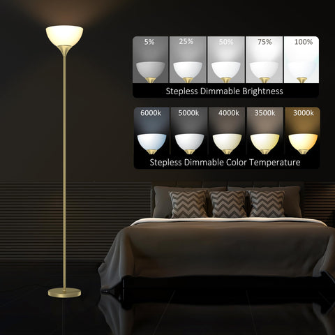 PESRAE floor lamp pole height allows versatile placement beside seating