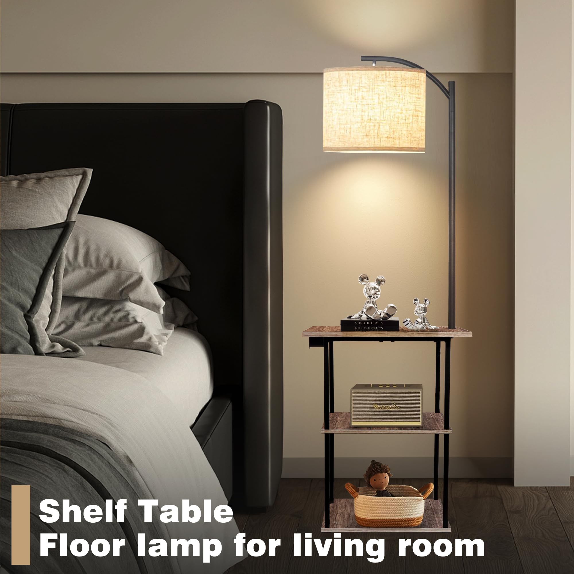 PESRAE rotatable shade allows precise light direction for work or reading