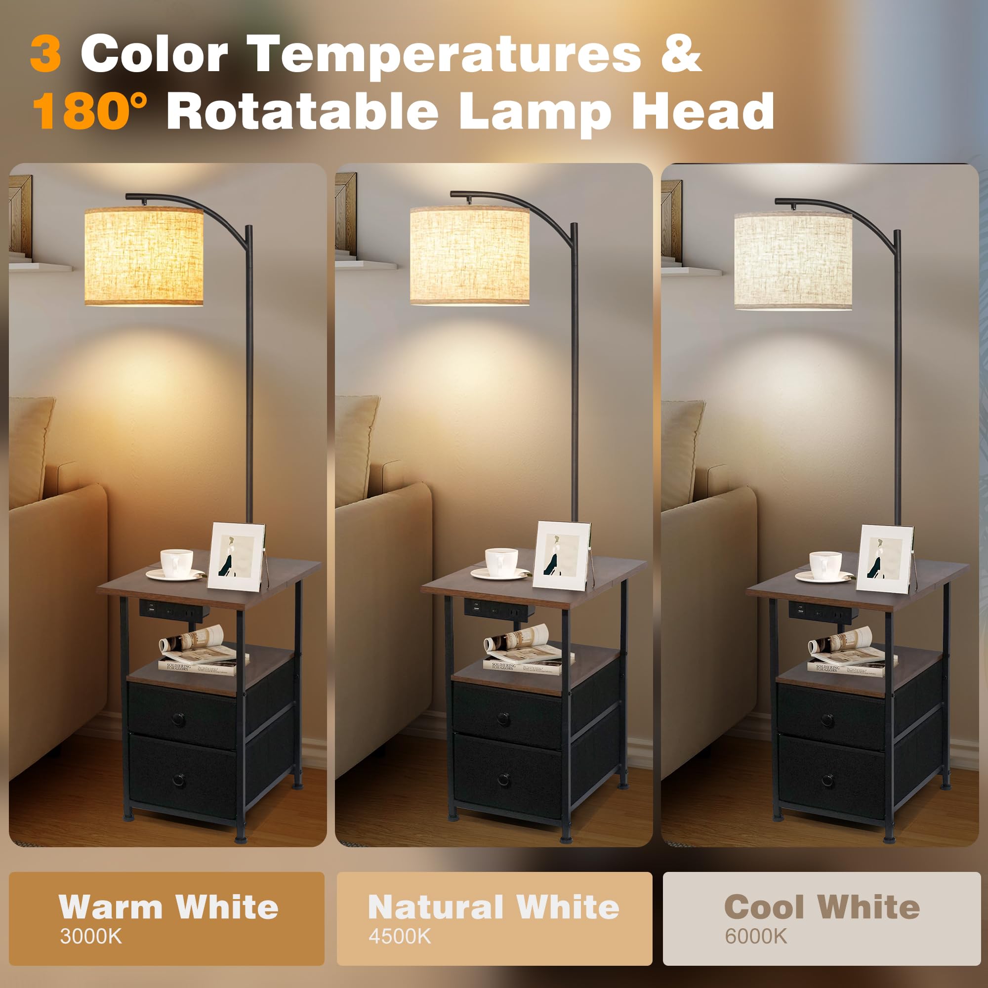 PESRAE 3-color LED bulbs offer warm to cool lighting options.