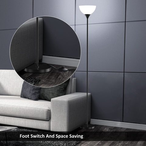 PESRAE magnetic remote attaches to the lamp for easy access.