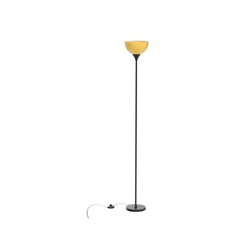 PESRAE matte black floor lamp complements living rooms beside sofas.