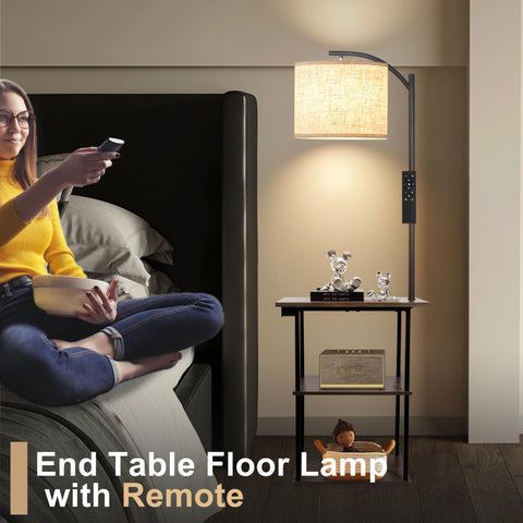 PESRAE side-table with shelves offering convenient storage space