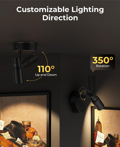 PESUTEN 6000mAh battery powers hours of cordless illumination.
