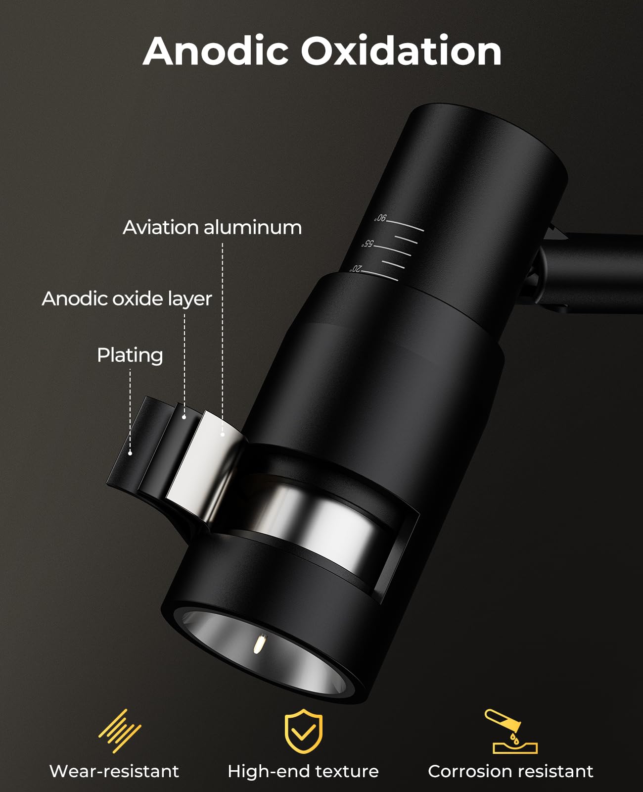 PESUTEN Spot Light highlights wall art with precise color temperature.