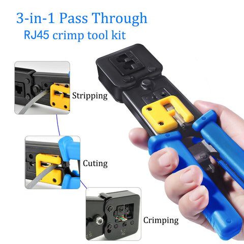 PETECHTOOL pass-through connectors arranged for faster, reliable terminations