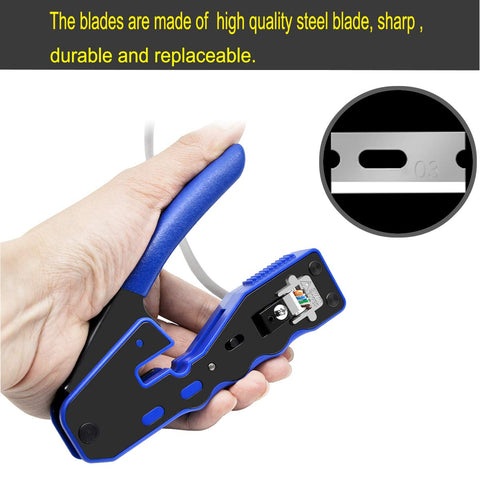 PETECHTOOL ergonomic design enabling easy, accurate crimping on 26–24 AWG cables.