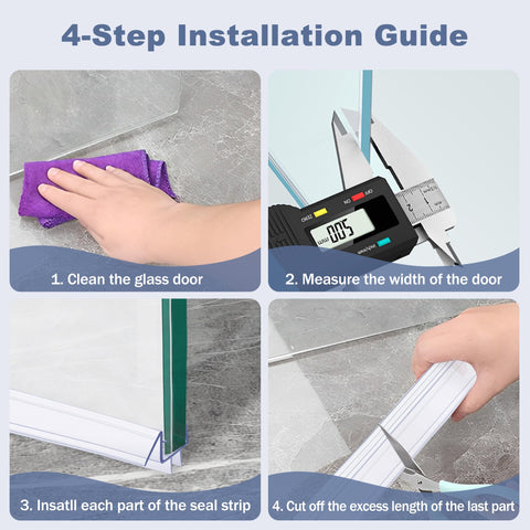  PETOX seal demonstrating adhesive-free installation on glass door