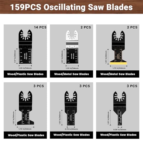 PETOX nine blades for wood, metal, and plastic deliver clean, efficient cuts.