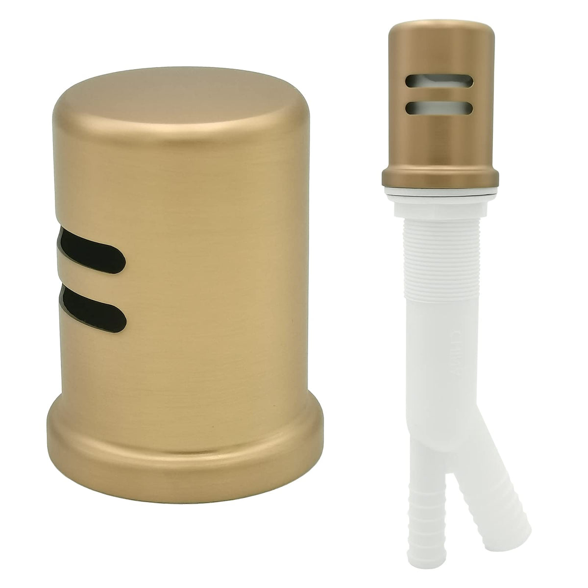 PetrelWing air-gap cap with flange and plastic body for universal dishwasher compatibility