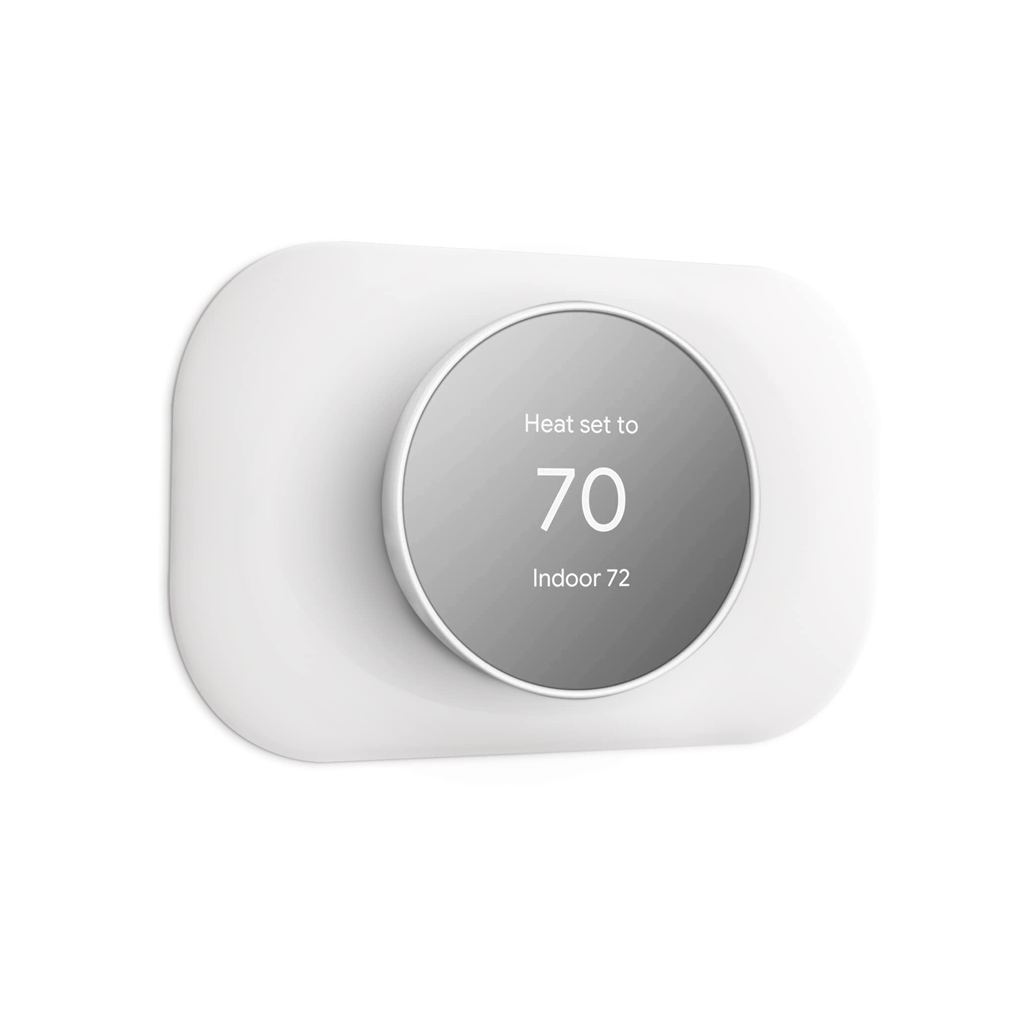 Petrichor Nest Thermostat Wall Plate covers wall holes for a clean look.