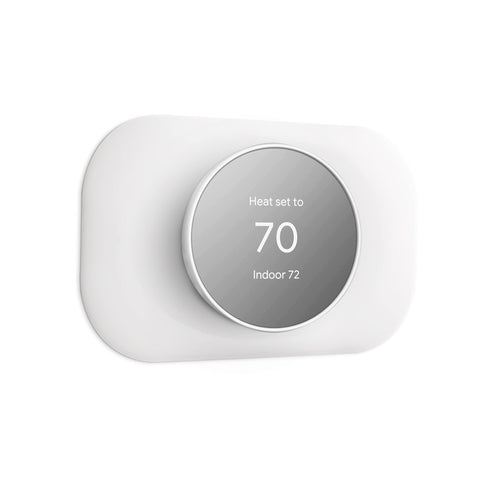 Petrichor Nest Thermostat Wall Plate covers wall holes for a clean look.