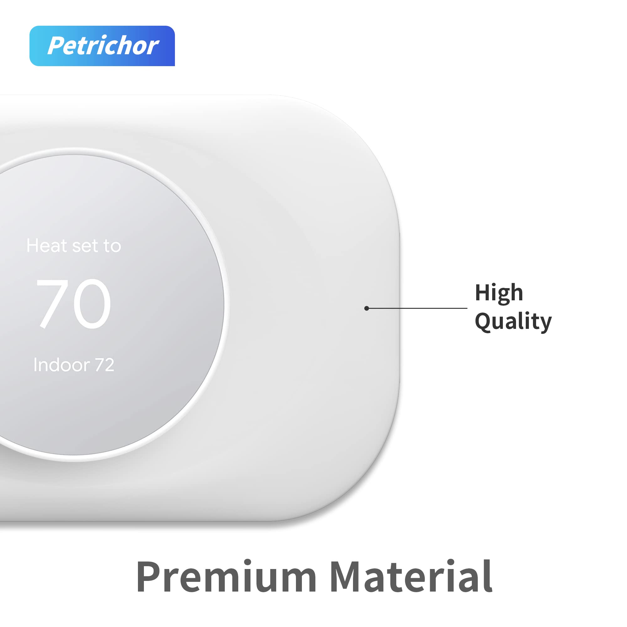 Petrichor Nest Thermostat Wall Plate durable-material for long-lasting wear.